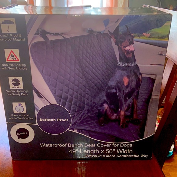 Waterproof bench back seat cover for car